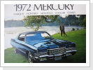 1972 Mercury orig.Broschüre, 23 Seiten, Fr. 26.-